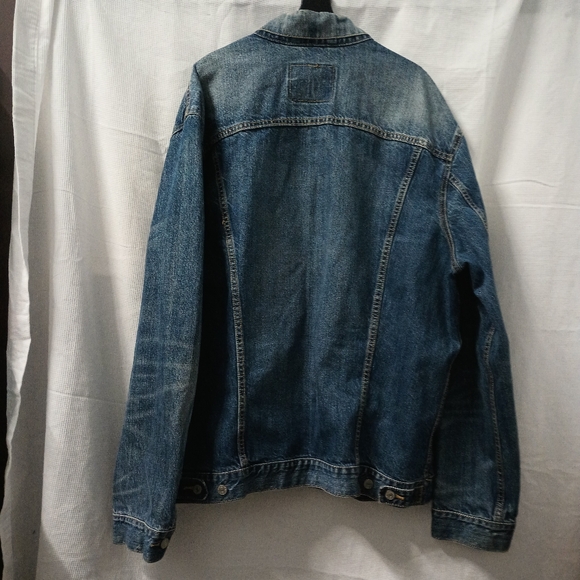 Levi’s Denim 4 Pocket Chore Jean Trucker Jacket Men’s Size XXLarge - Picture 7 of 16